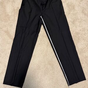 Men's dark 100% wool dress pants
